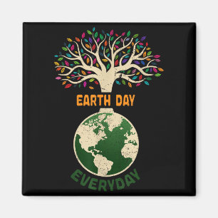 Earth Day Everyday Planet Anniversary Nature Tree  Magnet