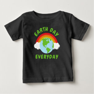 Earth Day Everyday Rainbow Baby T-Shirt