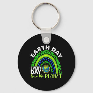 Earth Day Everyday Rainbow Key Ring