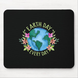 Earth Day Everyday Retro Environmental Shirt Women Mouse Pad