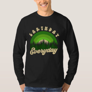 Earth Day Everyday Retro Groovy Rainbow Save Envir T-Shirt