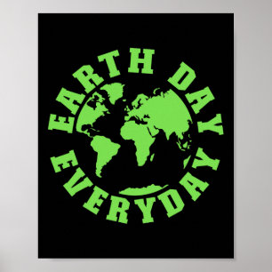 Earth Day Everyday Save The Planet For Teacher Kid Poster