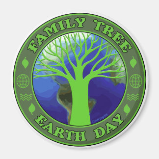Earth Day Family Tree Magnet