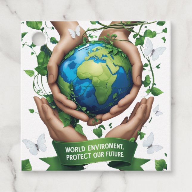 Earth day favour tags (Front)