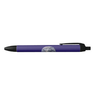 Earth Day Flag Black Ink Pen