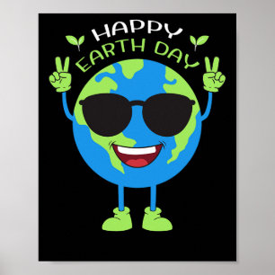 Earth Day Funny Earth Day Birthday Kids Boys Girls Poster