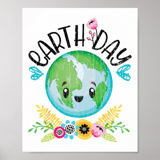 Earth Day Funny Graphic  Poster (Front)