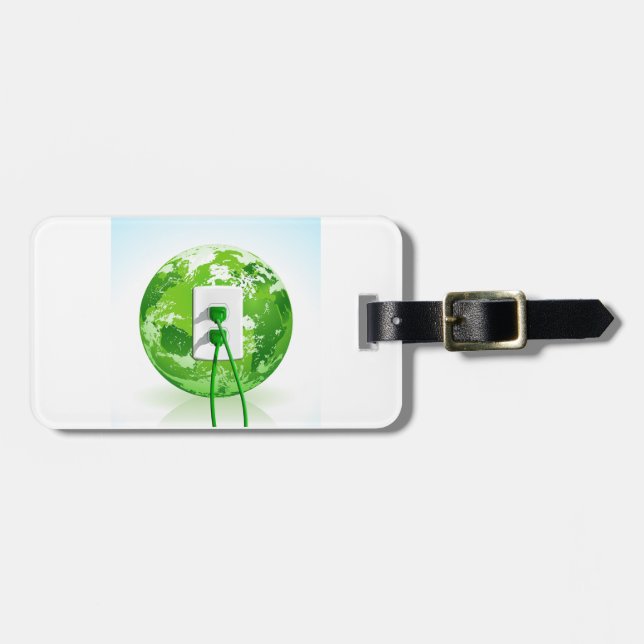Earth Day Globe Luggage Tags (Front Horizontal)