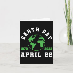 Earth Day Globe Save The Planet Climate Change Card
