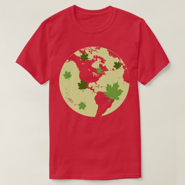 Earth Day Globe T-Shirt (Design Front)
