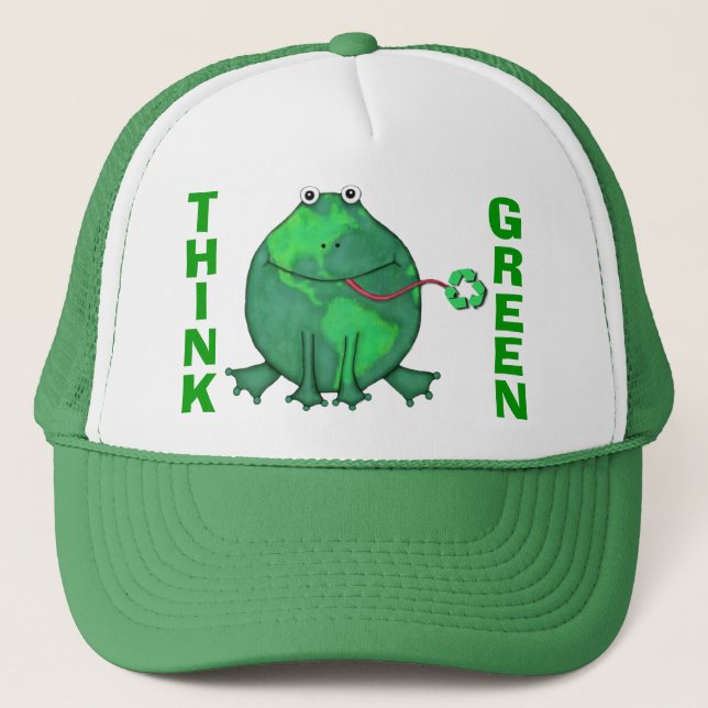 Earth Day Green Environment Trucker Hat (Front)