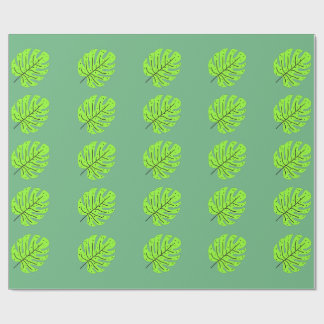 Earth Day Green Leaves  Wrapping Paper