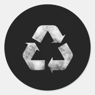 Earth-day-green-recycling-sign Everything-recycler Classic Round Sticker