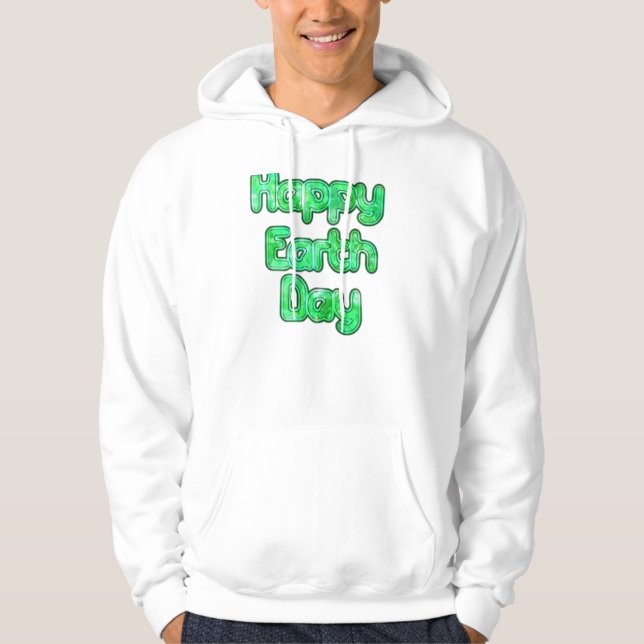 Earth Day Hakuna Matata Basic Hooded Sweatshirt (Front)
