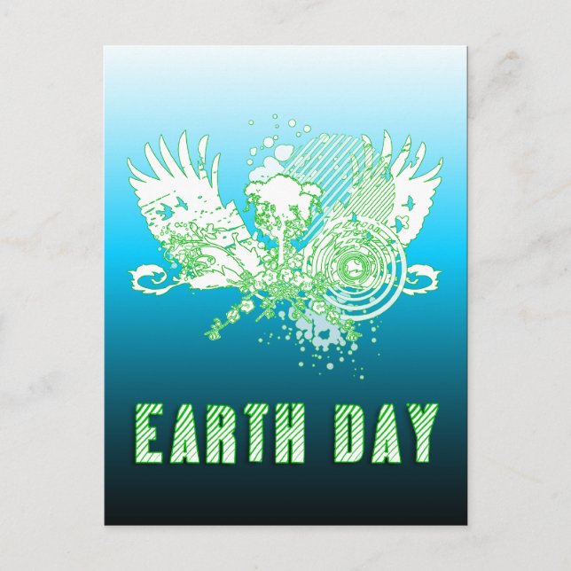 earth day : hi-fi tree postcard (Front)