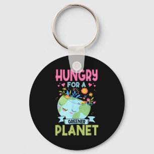 Earth day hungry for a greener planet eco earth key ring