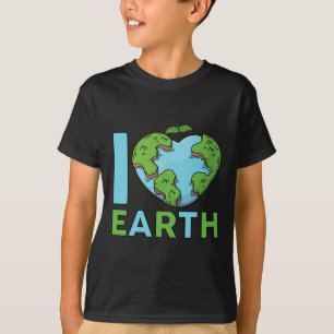 Earth Day - I'm Love Earth Heart Kids Toddler Boys T-Shirt
