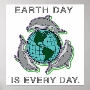 "Earth Day is Every Day"  Poster/ Print