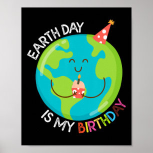 Earth Day Is My Birthday Shirt For Pro-environment Poster