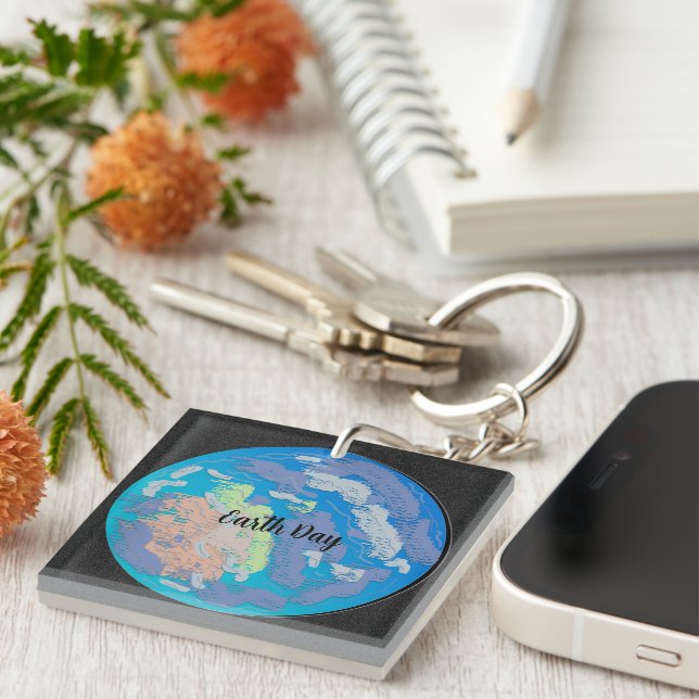 Earth Day Key Chain (Front Right)