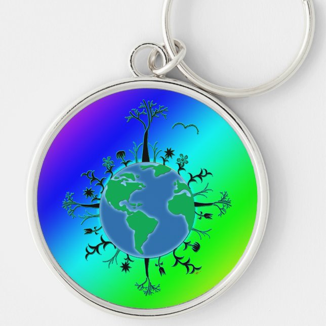 Earth Day Key Ring (Front)