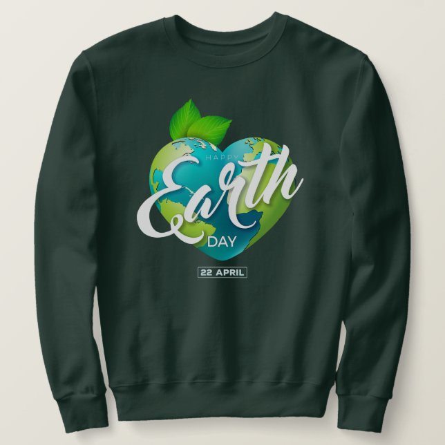 Earth Day Kids Women Men Youth Happy Earth Day Sweatshirt (Design Front)