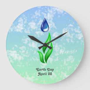 Earth Day Large Clock