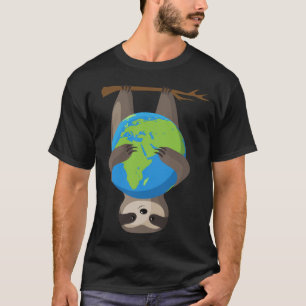 Earth Day Love The Earth Sloth Environmentalist Ec T-Shirt