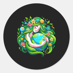 Earth Day Mother Nature Earth Day Save Our Planet Classic Round Sticker