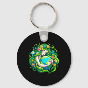 Earth Day Mother Nature Earth Day Save Our Planet Key Ring