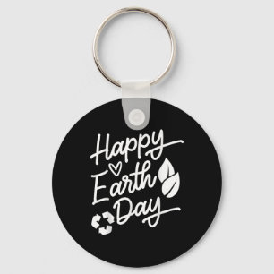 Earth Day National Environmental Protection Happy  Key Ring