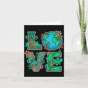 Earth day nature love eco friendly environmental card