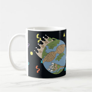 Earth Day on classic white coffee mug