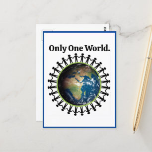 Earth Day Only One World Planet Earth Photo Postcard