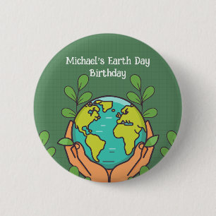 Earth Day Party  6 Cm Round Badge