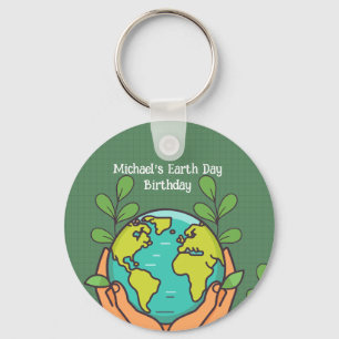 Earth Day Party Key Ring