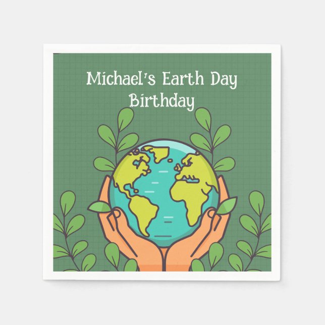 Earth Day Party  Napkin (Front)