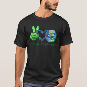 Earth Day Peace Love Earth World Peace T-Shirt