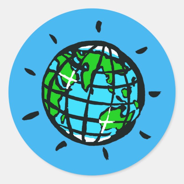 Earth Day  - Planet Earth - Conservation - Ecology Classic Round Sticker (Front)