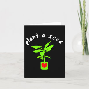 Earth Day Plant A Seed Tree Planting Card