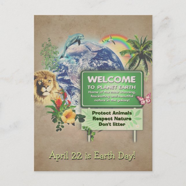 Earth Day 🌱 Postcard (Front)