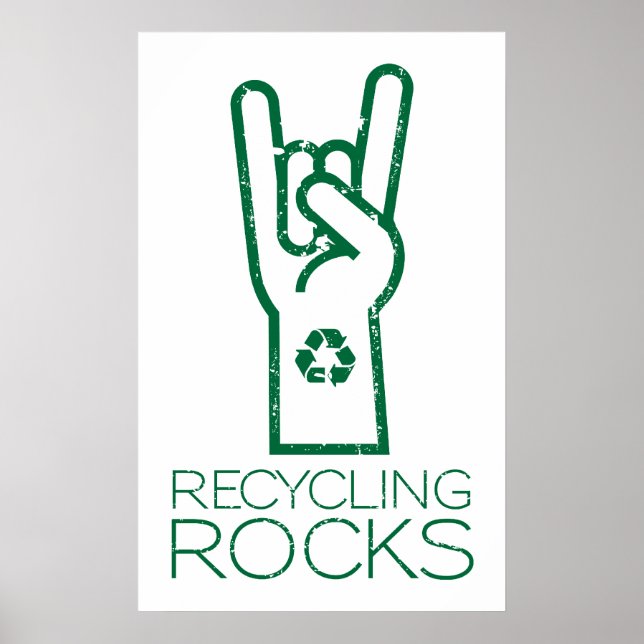 Earth Day: Recycling Rocks! Poster (Front)