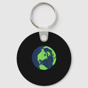 Earth Day Restore Earth Flower Art Save The Planet Key Ring
