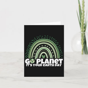 Earth Day Restore Earth Nature Planet Cute Earth D Card