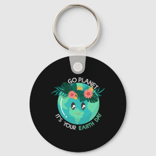 Earth Day Restore Earth Nature Planet Cute Earth D Key Ring