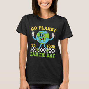 Earth Day Restore Earth Nature Planet Cute Earth D T-Shirt