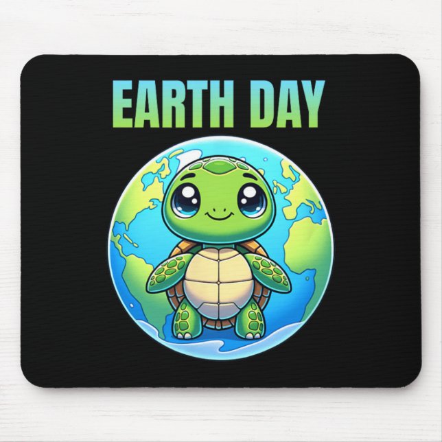 Earth Day Restore Earth Turtle 2025  Mouse Pad (Front)