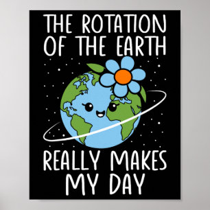 Earth Day Rotation Of The Earth Really Makes My Da Poster