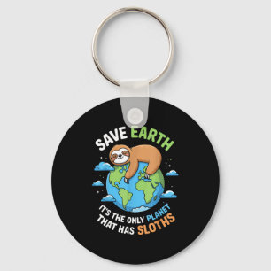 Earth day save earth the only planet that has key ring