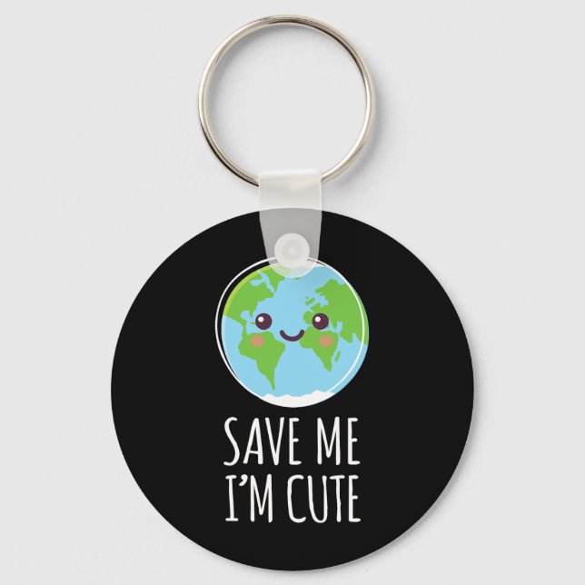 Earth Day Save Our Planet Climate Change Environme Key Ring (Front)